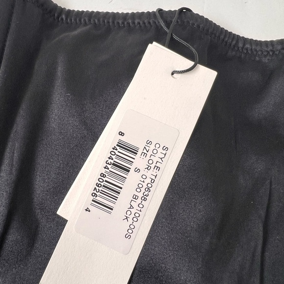 Fleur du Mal Black Silk Corset Top S - Picture 7 of 8